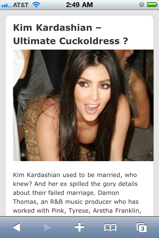 Kim Kardashian - Interracial Sex